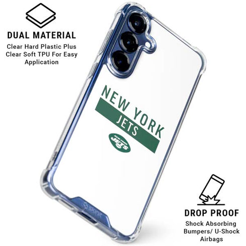 NFL New York Jets White Performance Series Galaxy S25 Plus Clear Case