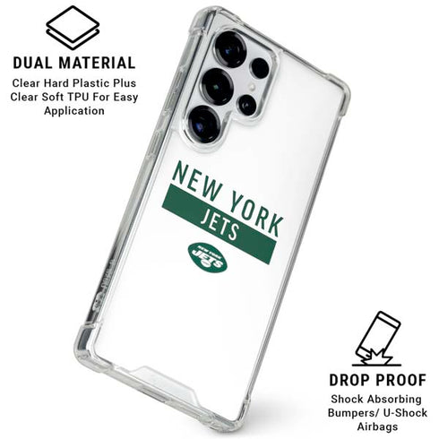 NFL New York Jets White Performance Series Galaxy S25 Ultra Clear Case