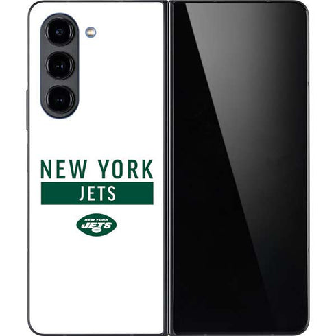 NFL New York Jets White Performance Series Galaxy Z Fold5 5G Skin