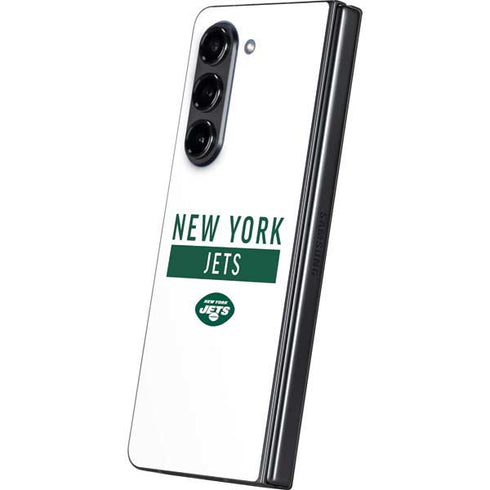 NFL New York Jets White Performance Series Galaxy Z Fold5 5G Skin
