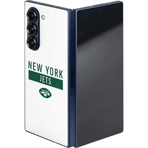 NFL New York Jets White Performance Series Galaxy Z Fold6 Skin