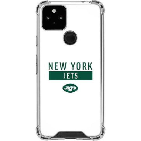 NFL New York Jets White Performance Series Google Pixel 5 Clear Case