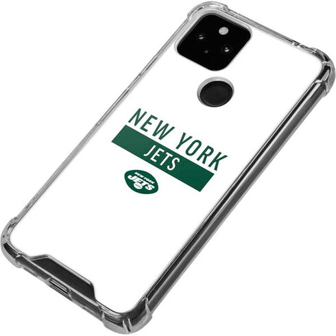 NFL New York Jets White Performance Series Google Pixel 5 Clear Case