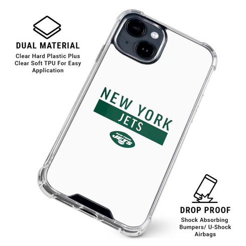 NFL New York Jets White Performance Series iPhone 15 Clear Case