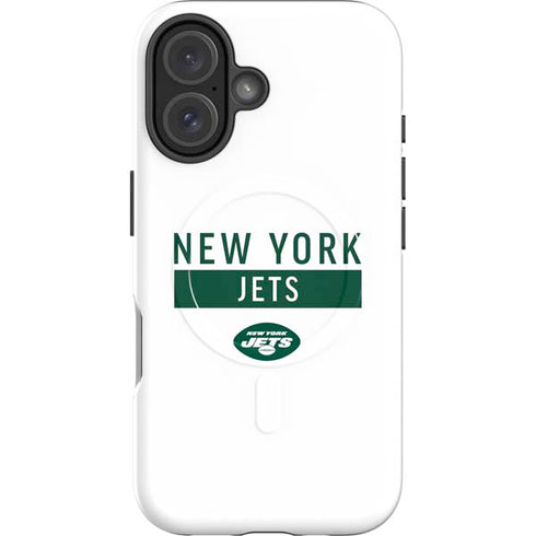 NFL New York Jets White Performance Series iPhone 16 Magsafe Impact Case
