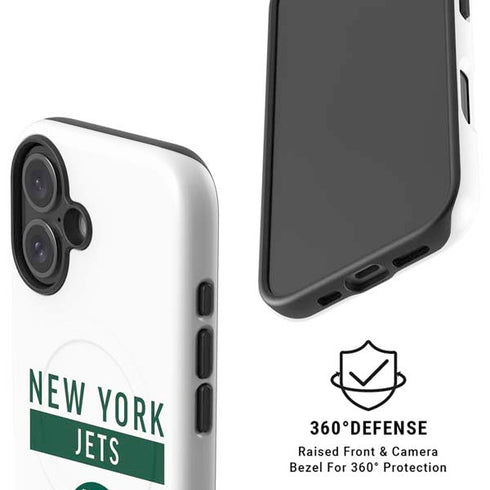 NFL New York Jets White Performance Series iPhone 16 Magsafe Impact Case