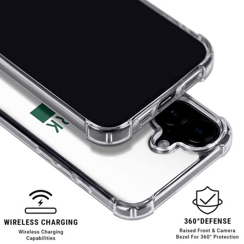 NFL New York Jets White Performance Series iPhone 16 Plus Clear Case