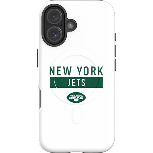 NFL New York Jets White Performance Series iPhone 16 Plus Magsafe Impact Case