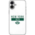 NFL New York Jets White Performance Series iPhone 16 Plus Skin
