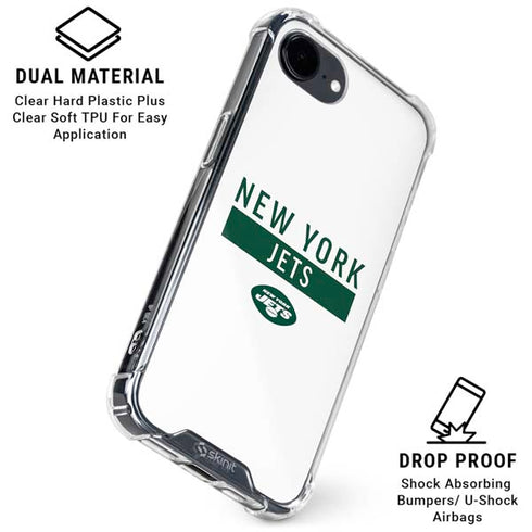NFL New York Jets White Performance Series iPhone 16e Clear Case