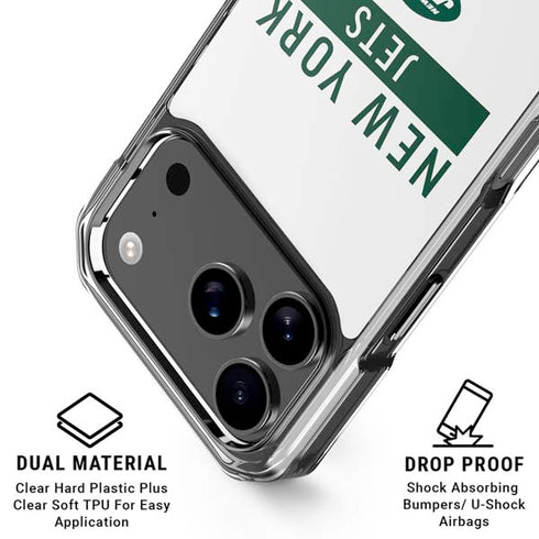 NFL New York Jets White Performance Series iPhone 18 Pro Clear Case