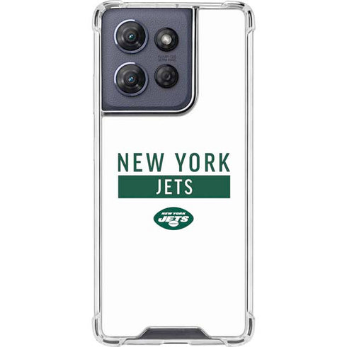 NFL New York Jets White Performance Series Moto G 5G (2025) Clear Case