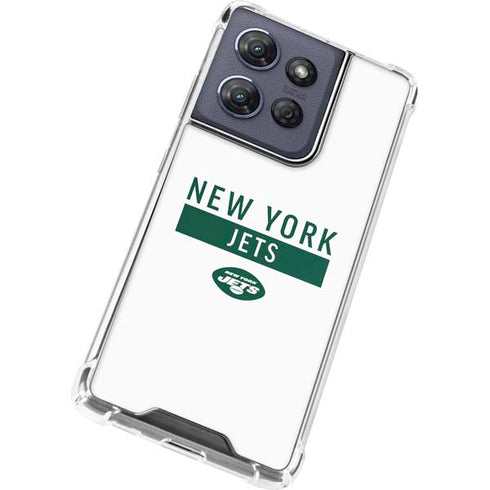 NFL New York Jets White Performance Series Moto G 5G (2025) Clear Case