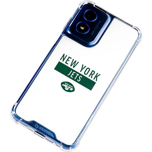 NFL New York Jets White Performance Series Moto G 5G (2024) Clear Case