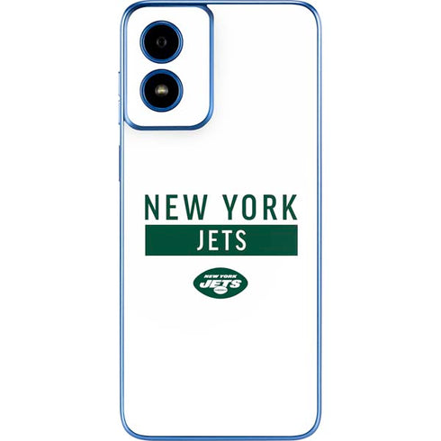 NFL New York Jets White Performance Series Moto G Play 4G (2024) Skin