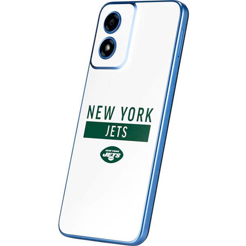 NFL New York Jets White Performance Series Moto G Play 4G (2024) Skin