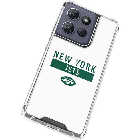 NFL New York Jets White Performance Series Moto G Play 5G (2025) Clear Case