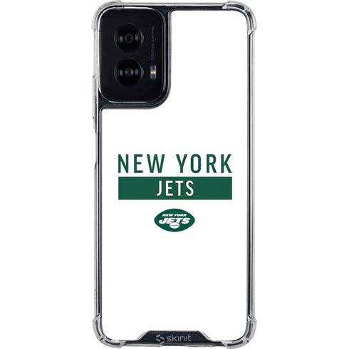 NFL New York Jets White Performance Series Moto G Power 5G (2024) Clear Case