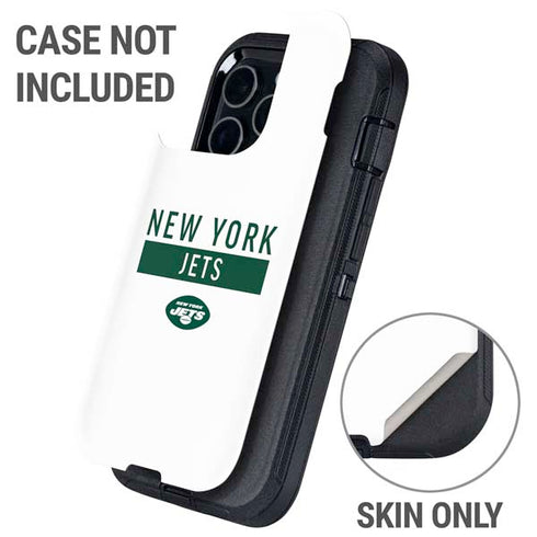 NFL New York Jets White Performance Series Otterbox Defender iPhone Skin