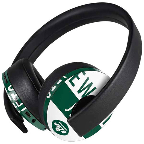 NFL New York Jets White Performance Series PlayStation 4 Gold Wireless Headset Skin