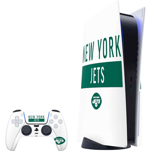 NFL New York Jets White Performance Series PlayStation PS5 Skins