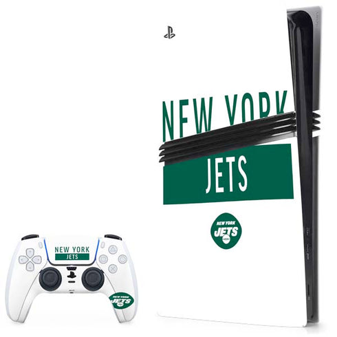 NFL New York Jets White Performance Series PlayStation PS5 Skins