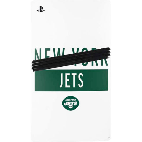 NFL New York Jets White Performance Series PS5 Pro Console Skin