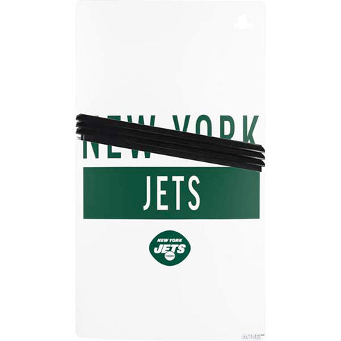 NFL New York Jets White Performance Series PS5 Pro Console Skin
