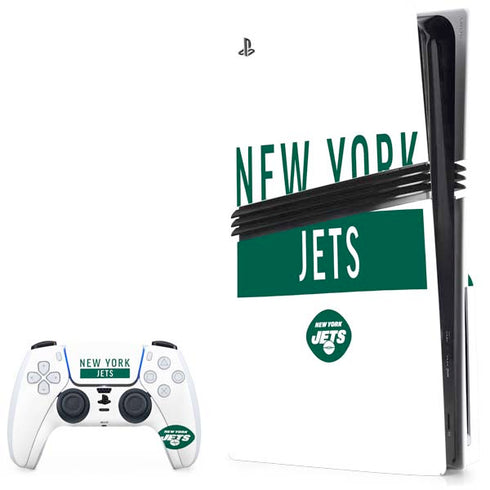 NFL New York Jets White Performance Series PlayStation PS5 Skins
