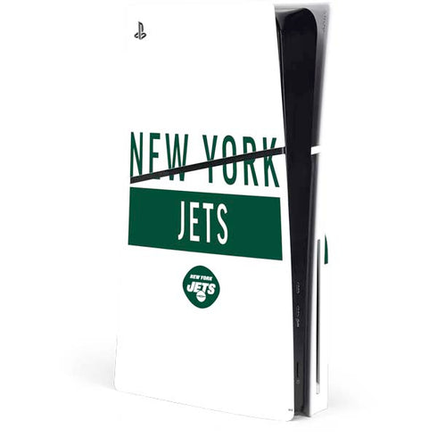 NFL New York Jets White Performance Series PlayStation PS5 Skins