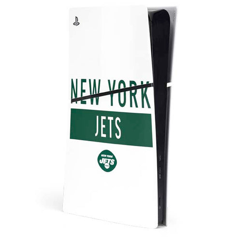 NFL New York Jets White Performance Series PlayStation PS5 Skins
