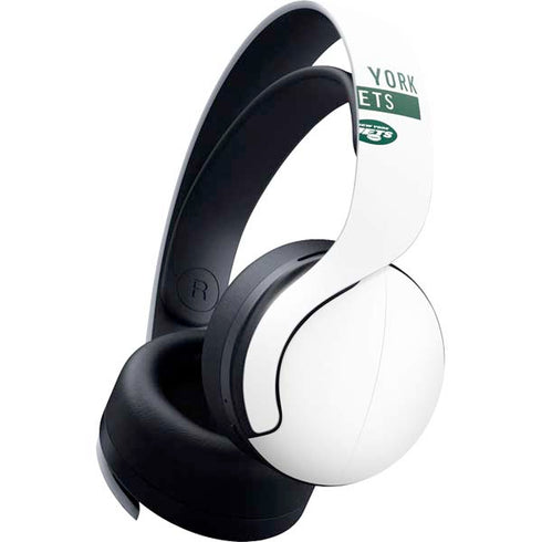 NFL New York Jets White Performance Series PULSE 3D Wireless Headset for PS5 Skin