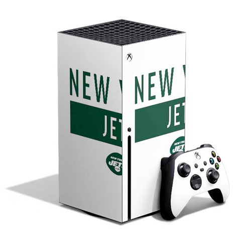 NFL New York Jets White Performance Series Xbox Series X Skins