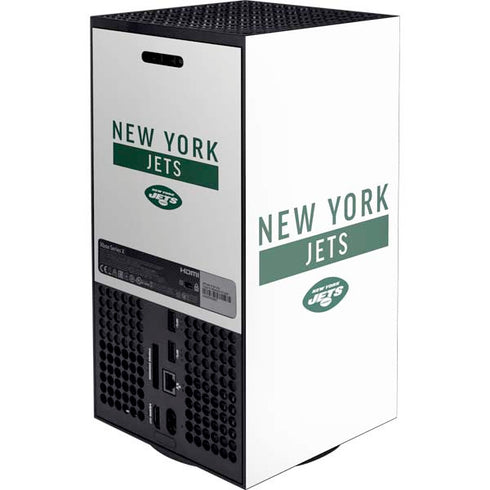 NFL New York Jets White Performance Series XBox Series X Digital Edition Console Skin