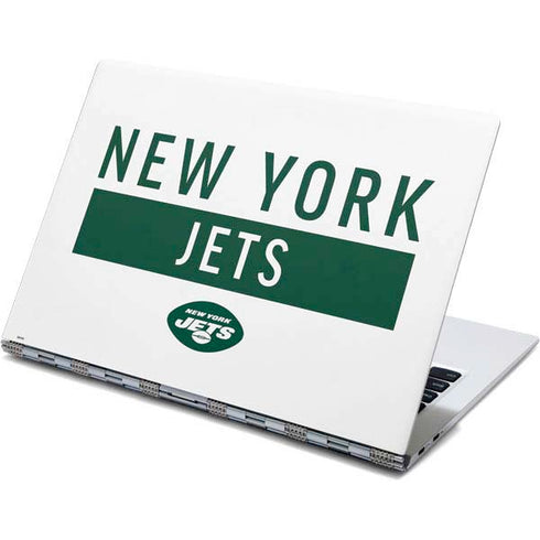 NFL New York Jets White Performance Series Yoga 910 2-in-1 14in Touch-Screen Skin