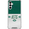 NFL New York Jets White Striped Galaxy A16 5G Clear Case