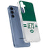 NFL New York Jets White Striped Galaxy A55 5G Clear Case