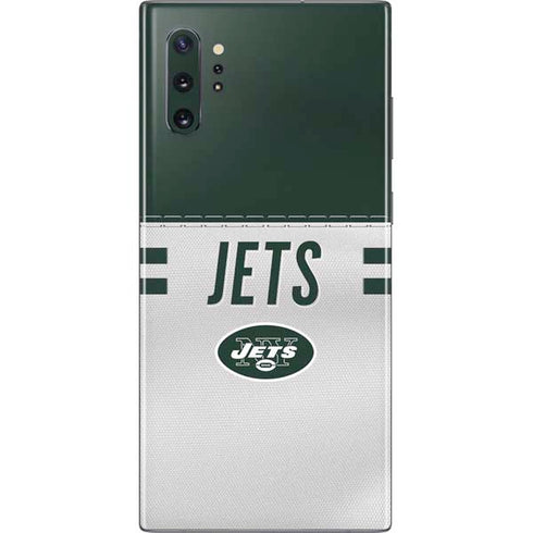 NFL New York Jets White Striped Galaxy Note 10 Plus Skin