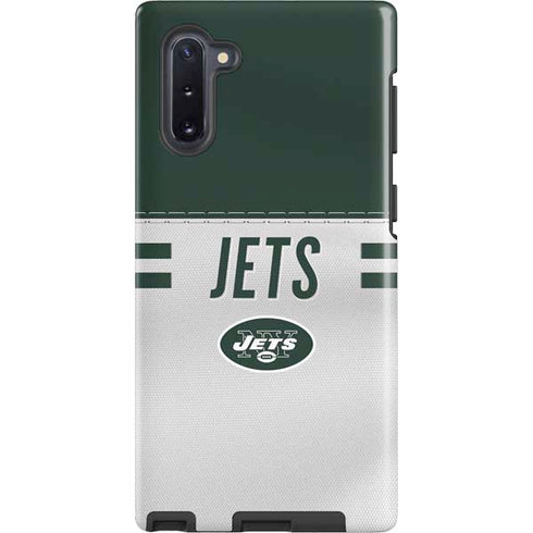 NFL New York Jets White Striped Galaxy Cases
