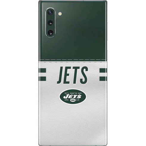 NFL New York Jets White Striped Galaxy Note 10 Skin