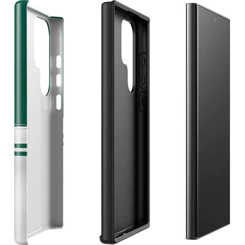NFL New York Jets White Striped Galaxy S23 Ultra Pro Case