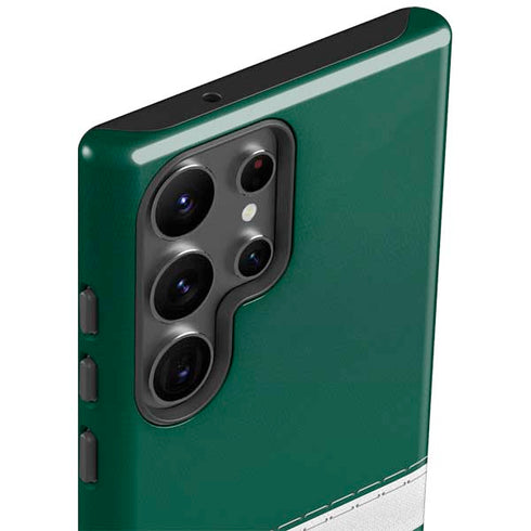 NFL New York Jets White Striped Galaxy S23 Ultra Pro Case