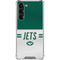NFL New York Jets White Striped Galaxy S24 FE Clear Case