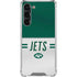 NFL New York Jets White Striped Galaxy S24 FE Clear Case