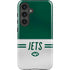 NFL New York Jets White Striped Galaxy S25 Plus Impact Case
