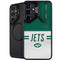 NFL New York Jets White Striped Galaxy S25 Plus Kickstand Case