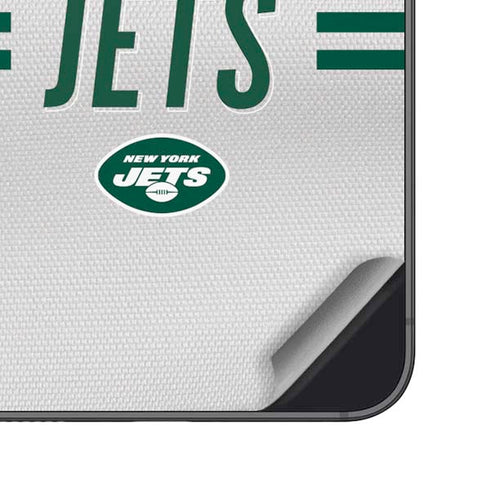 NFL New York Jets White Striped Galaxy S25 Skin