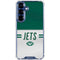 NFL New York Jets White Striped Galaxy S25 Clear Case