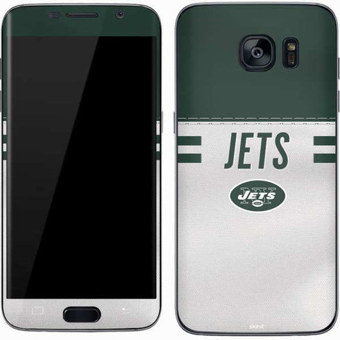 NFL New York Jets White Striped Galaxy S7 Skin