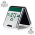 NFL New York Jets White Striped Galaxy Z Flip6 Clear Case